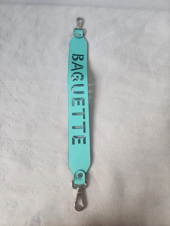 Auth Fendi BAGUETTE Strap in Turquoise - Picture 2 of 8